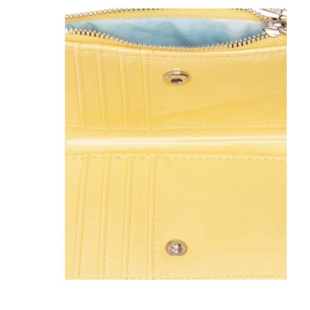 Betsey Johnson Kitsch Spin Me Bi-Fold Yellow Wallet BJ34665M New Sealed - Picture 6 of 13